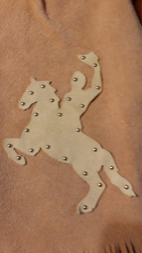 Cowgirl Western Mini Skirt Suede XS - image 2