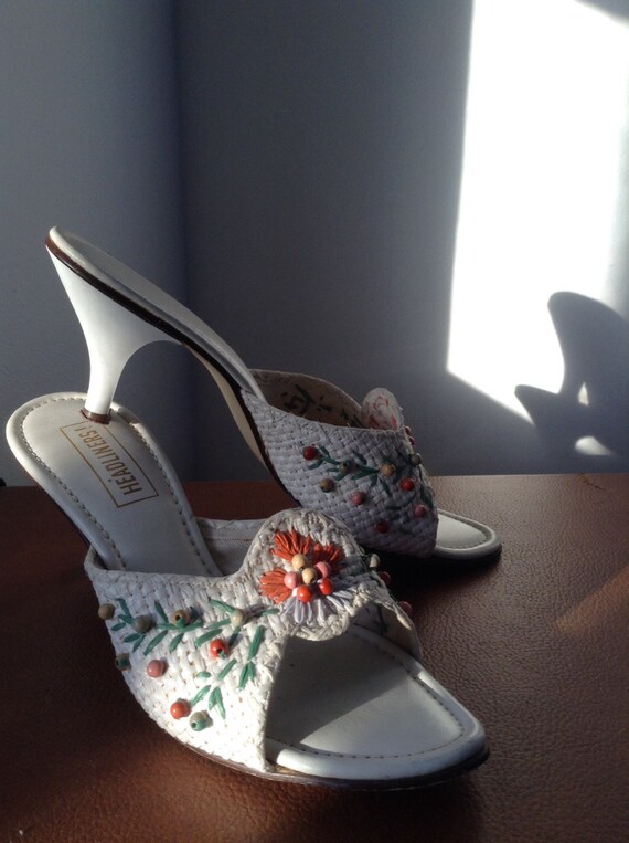 7AA Raffia Slides Tiki Oasis Pool Party Ready! - image 2