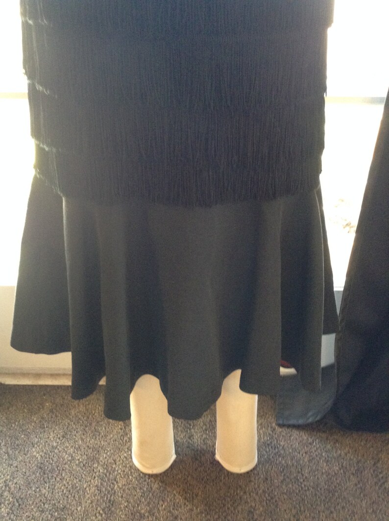 Black Mermaid Fringe Skirt image 3