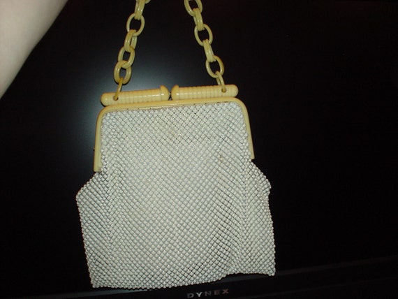 1940s Alumesh Whiting & Davis Metal Purse Great C… - image 1