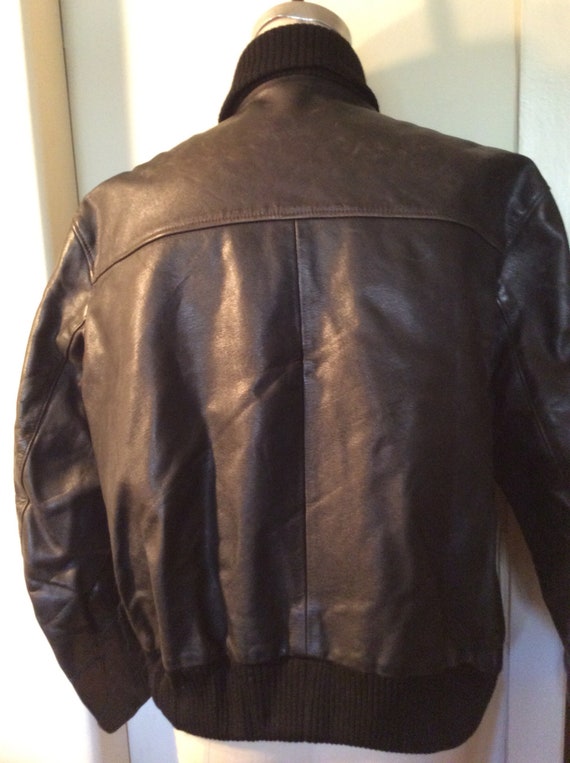 German Leather Shawl  Collar Car Coat - image 4