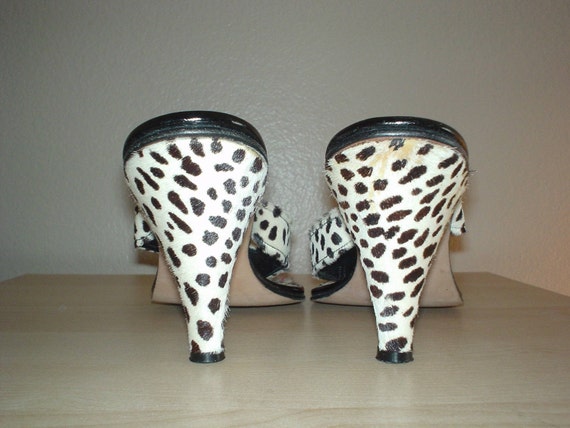 Cowhide JD Leopard Print 1950s Bad Girl High Heel… - image 2