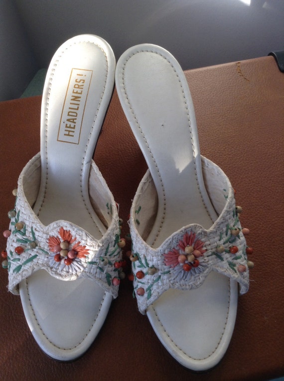 7AA Raffia Slides Tiki Oasis Pool Party Ready! - image 4