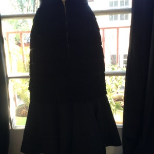 Black Mermaid Fringe Skirt image 4