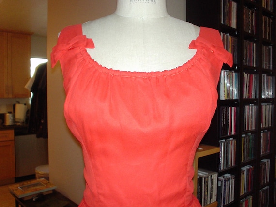 Lipstick Red Hot Sleeveless Dress with Adorable B… - image 1