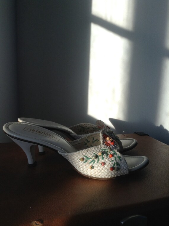 7AA Raffia Slides Tiki Oasis Pool Party Ready! - image 5