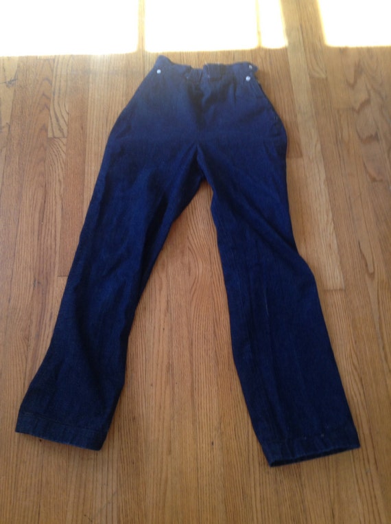 XS Big E Levi's Side Zip Western Jeans Denim waist