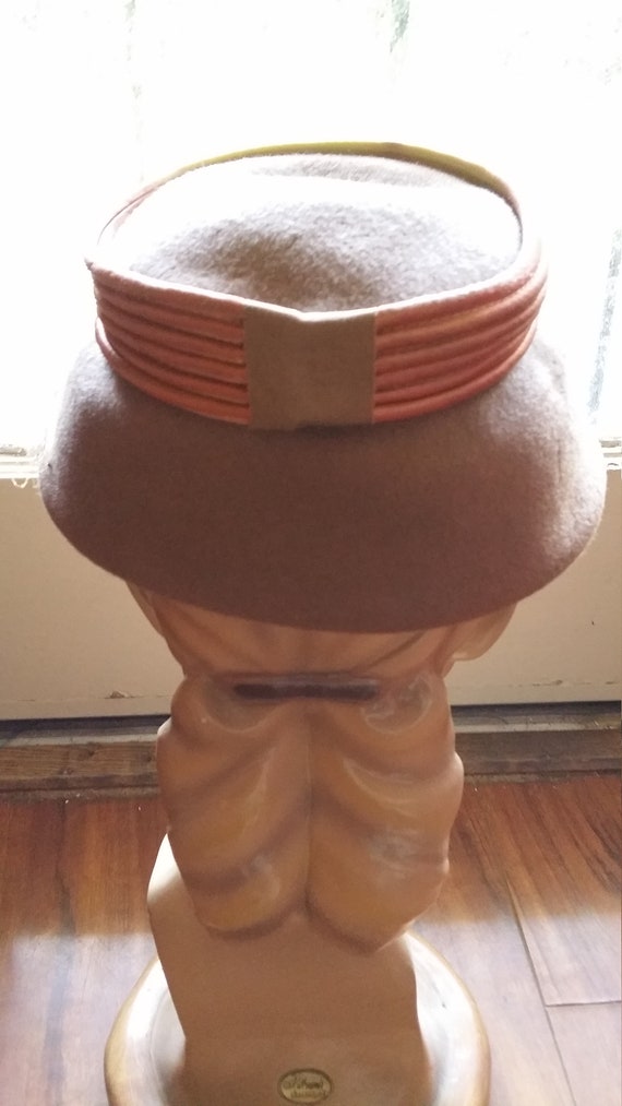 Zephyr 1950s Womens Wool Felt Hat union Made USA … - image 3