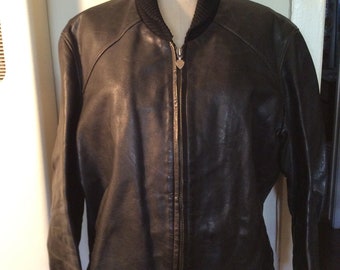 German Leather Shawl  Collar Car Coat