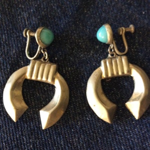 1950s Hecho in Mexico Silver Screwback Earrings
