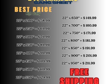 DTF Gang Sheet Sizes | Custom DTF Transfers | Bulk Direct to Film Prints | Ready to Press Heat Transfers | DTF Sheets by Size