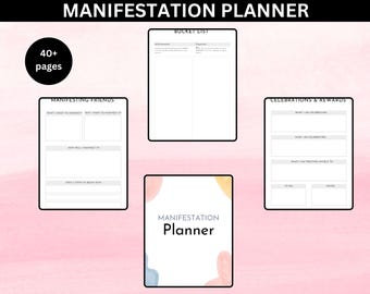 Manifestatiedagboek, technieken van de wet van de aantrekkingskracht, visiebord, affirmaties, digitaal dagboek, GoodNotes-dagboek, manifestatiedagboek