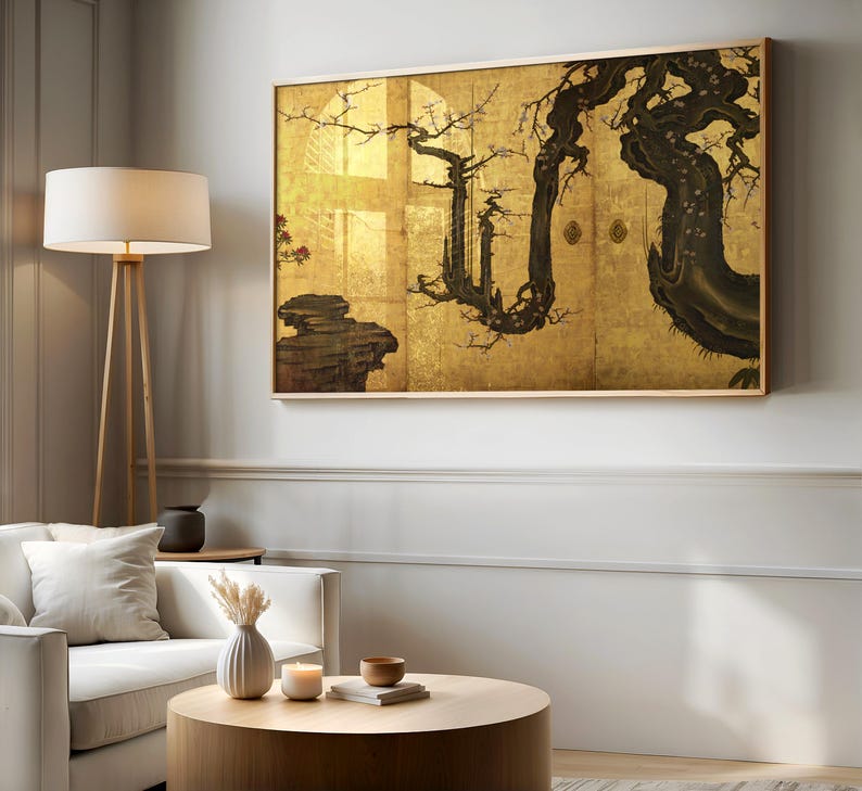 Kano's Tree Kano Sansetsu Plum Tree, Japanese Art for Samsung Frame TV (4K Digital ...
