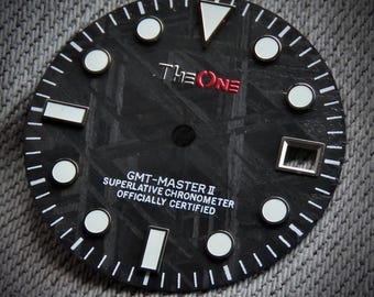 Dial Maker - Black Meteorite Dial for NH34 Movment