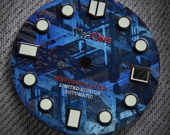 Dial Maker - Blue / Purple Meteorite Dial for NH35 Movment
