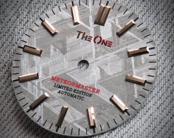 Dial Maker - Grey/Natural Meteorite Dial NO DATE for NH Movment