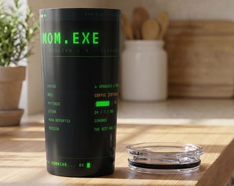 Bicchiere divertente per la mamma da 20 oz / Bicchiere regalo per la festa della mamma / Bicchiere da caffè sottile per la mamma / Regalo umoristico per la mamma / Tazza divertente per la mamma