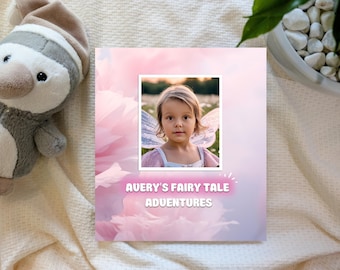Personalized Kids Name Story Book | Custom Children Adventure | Unique Baby Girl Gift| Pink Flowers