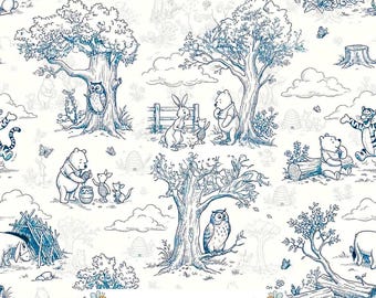 Toile Winnie the Pooh Seamless Pattern, Classic Design (PNG, JPG)