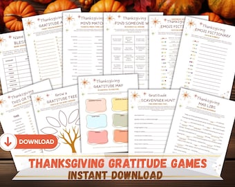 Thanksgiving Gratitude Game Printable PDF | Faith-Based Thanksgiving Icebreakers