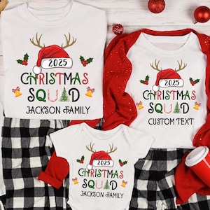 Christmas Squad Shirt, Family Christmas 2025 Shirts, Christmas Group Tshirts, Christmas Family Tee, Christmas Pajamas, Family Matching Shirt