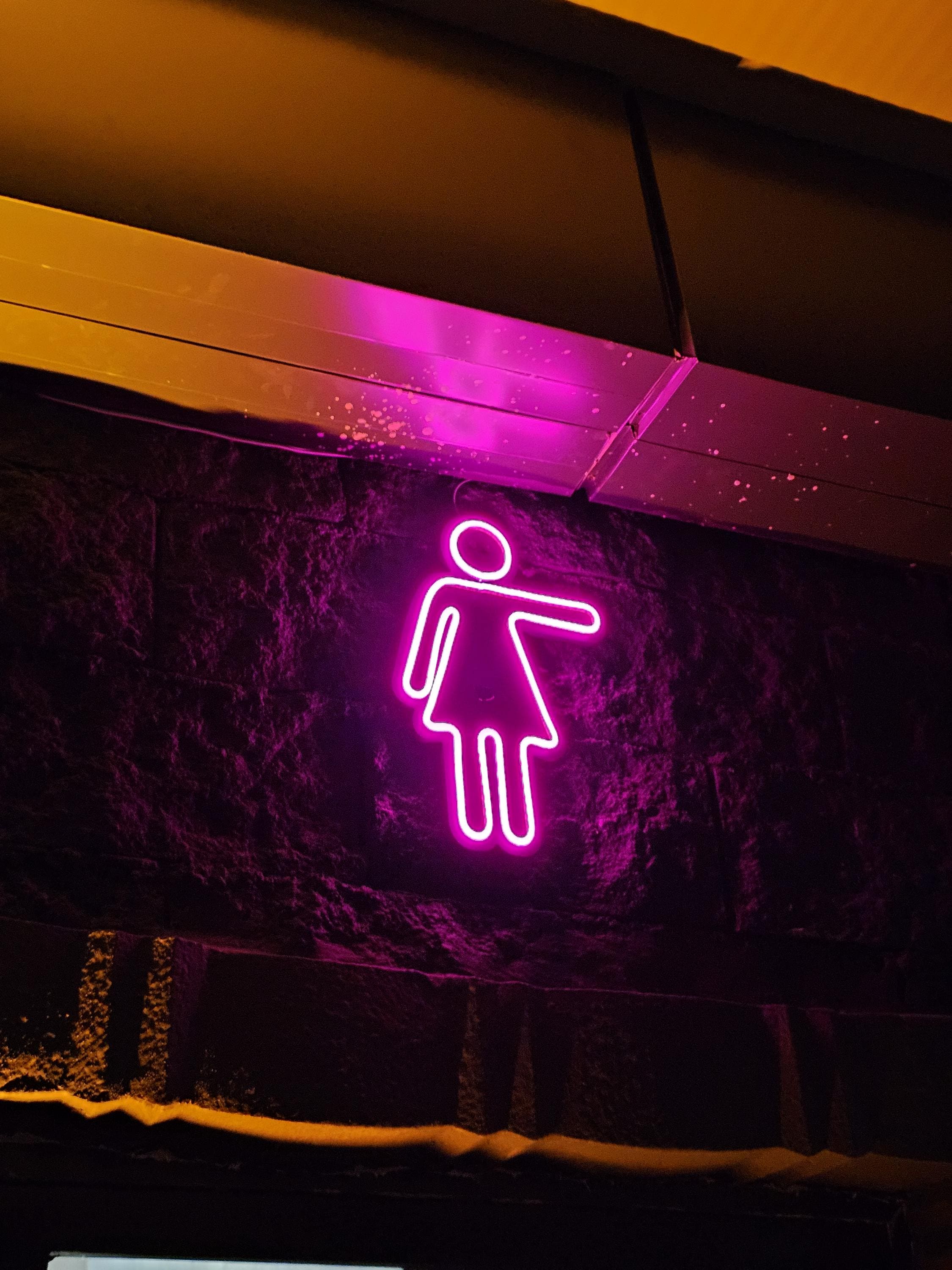 Wc Neon Neon LED WC Sign | Restroom Men Women Direction Light | Decorative ...