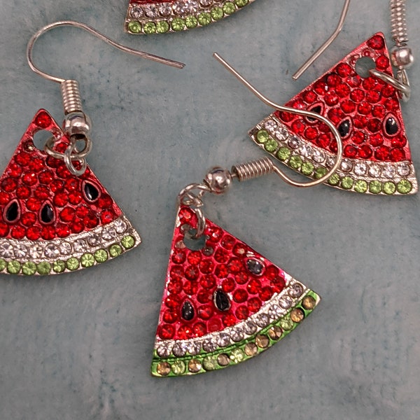 Watermelon Earrings - Etsy