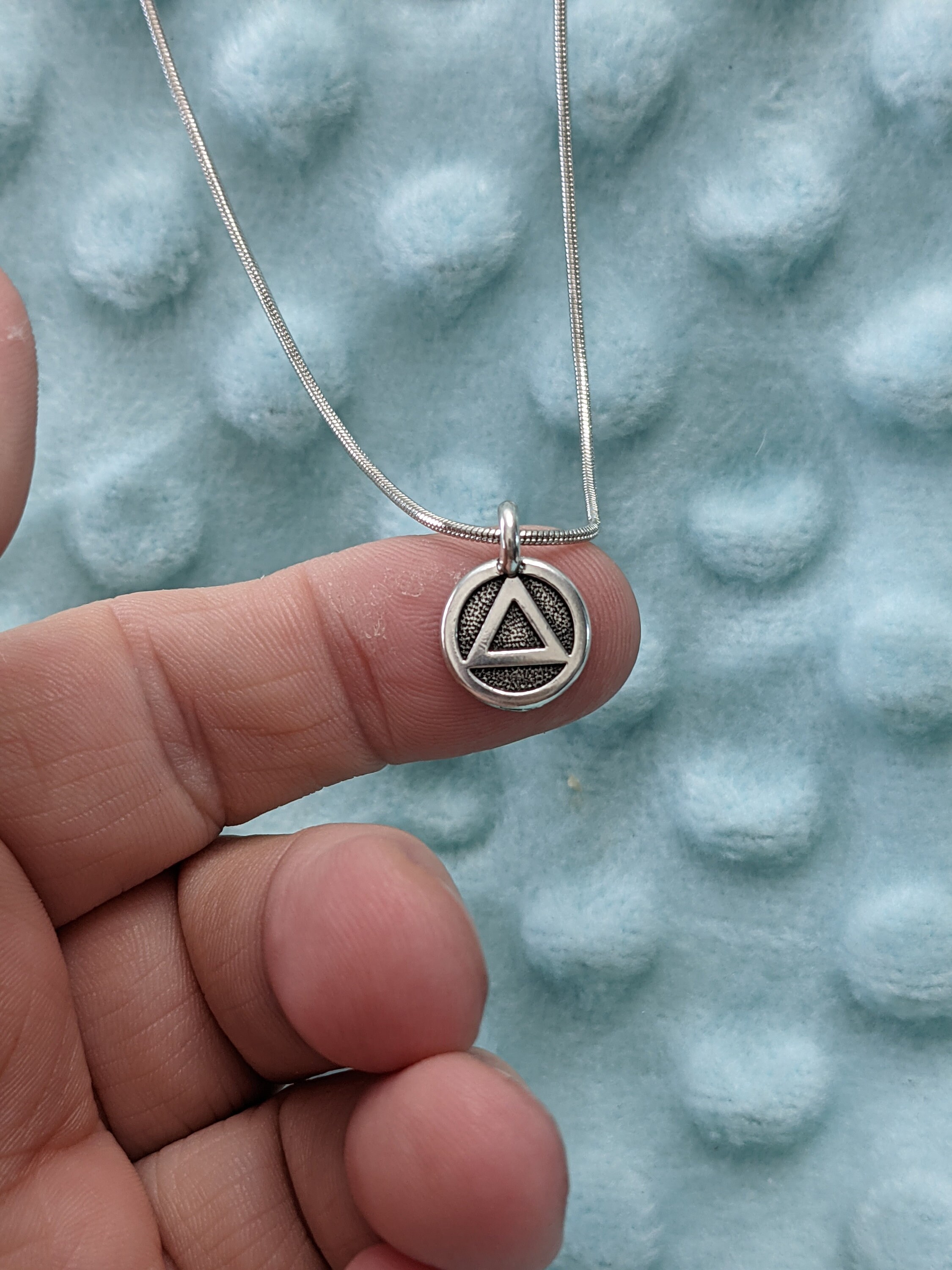 Sobriety necklace AA jewelry addiction necklace Etsy