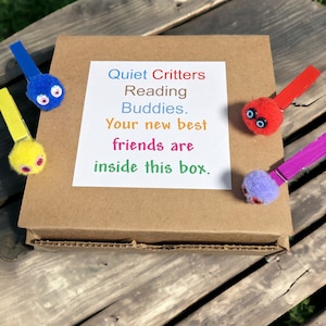 Quiet Critters Reading Buddies - Set of 30, Teacher Gift, Classroom Aid, Literacy Tool