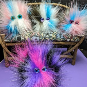 Trouble Tribble, Palm Pet / Stress ball / Worry pet / Squishy fidget ball / Desk pet / Car Pet /quiet critter worry buddy