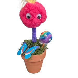 Tiny Truffula Tree-Whimsical Pom Pom Truffula Tree Mini