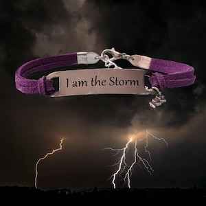 I Am The Storm ブレスレット エンパワーメントジュエリー、モチベーションギフト