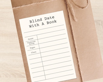 Blind Date with a Book Printable Tag (PDF Download)