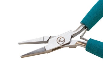 Flat Nose Pliers, Baby Wubbers Medium Flat Nose Jewelry Pliers, tol0351