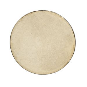 5 GOLD Stainless Steel Metal Stamping Blanks Charms ( 20mm, 3/4&quot; ), ROUND Circle Disc, no hole, golf ball markers, 19 gauge, msb0447