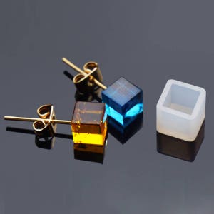 EXCEART Resin Molds Clay Earrings 3pcs Resin Earring Molds Tiny Silicone  Jewelry Earring Necklace Pendant Casting