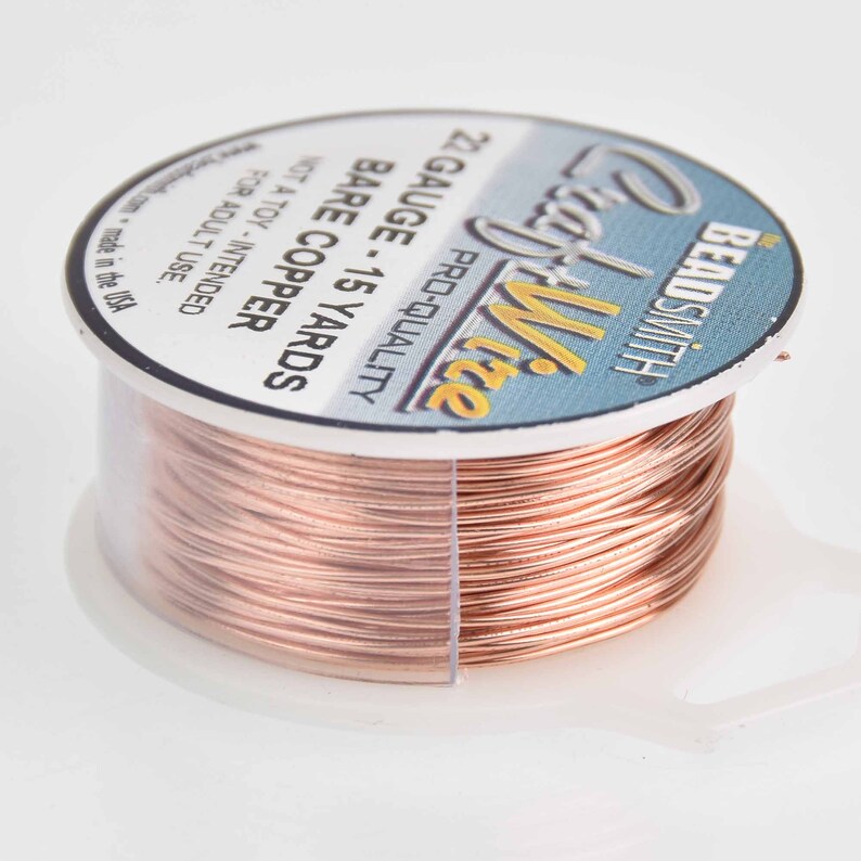 22ga BARE COPPER Craft Wire 22 gauge 15 yards 45 feet Etsy