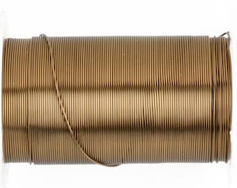 24ga VINTAGE BRONZE Craft Wire, Tarnish Resistant Craft Wire, wire wrapping, BeadSmith Wire, 30 yards (90 feet) spool wir0071