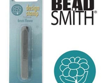 FLOWER Metal Design Stamp,  6mm, Daisy Flower Metal Stamp,  tol0493