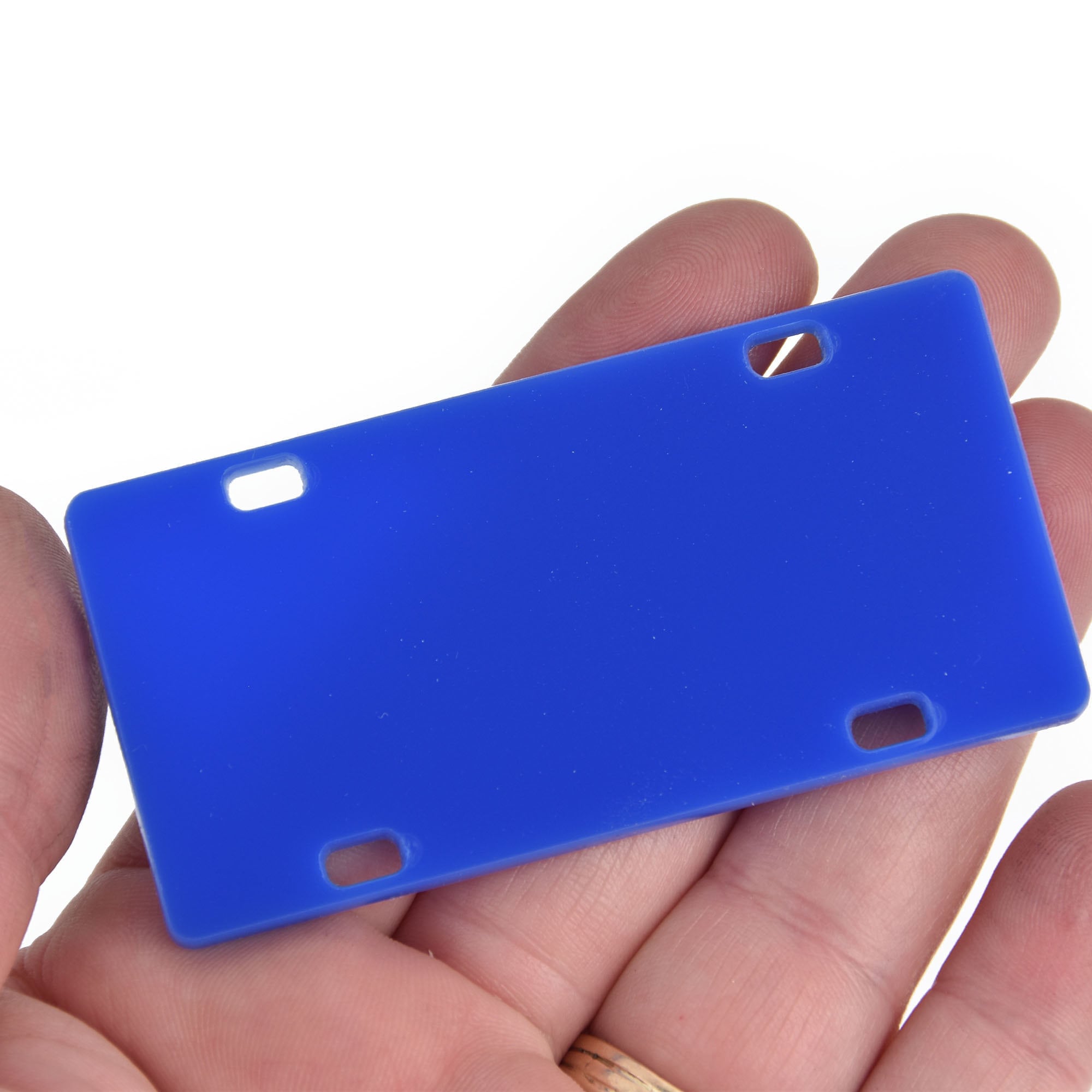 2 Blue Mini License Plate Laser Cut Acrylic Blanks for Vinyl Etsy