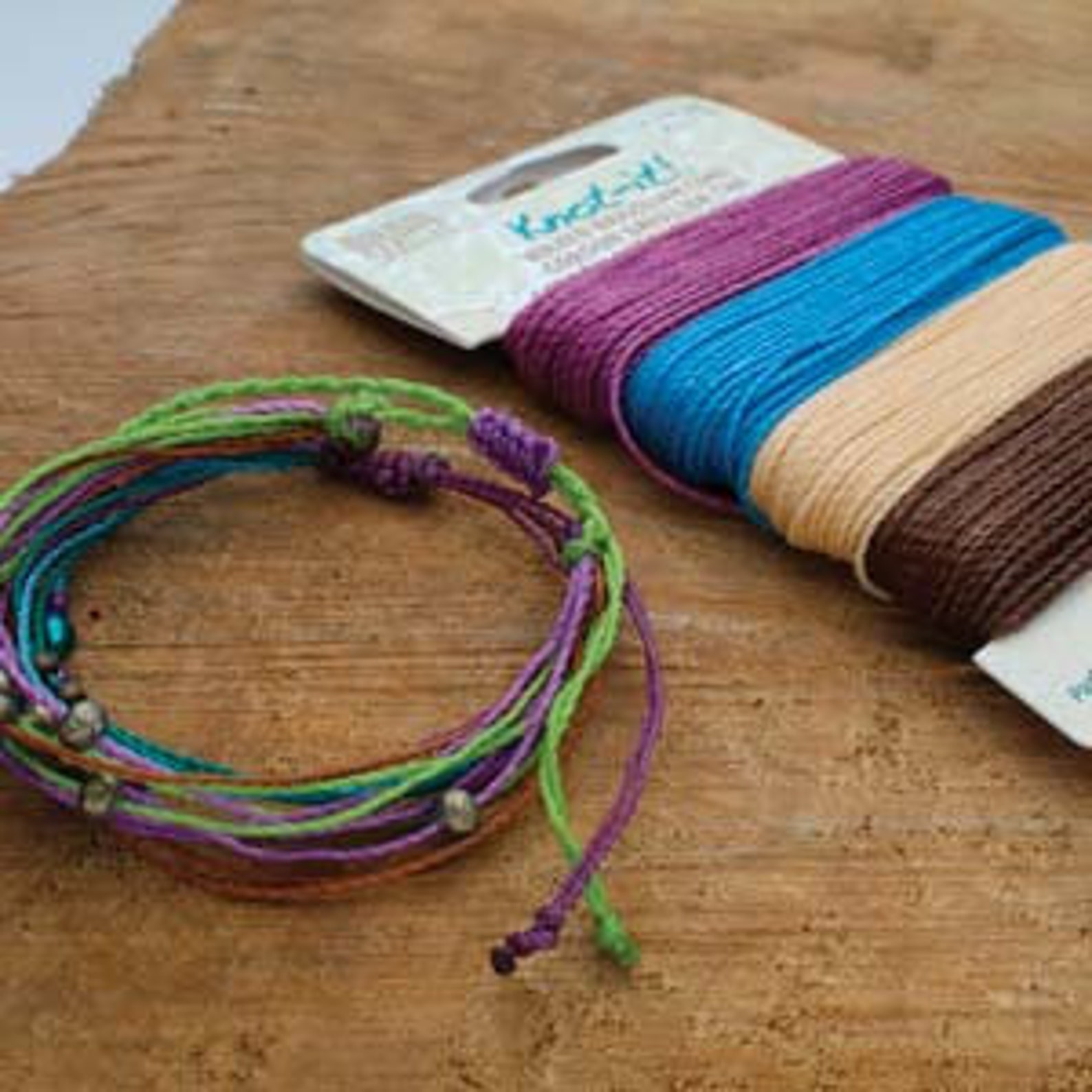 Waxed Macrame Cord Polyester Adventures Calling Mix 15 Yds Etsy