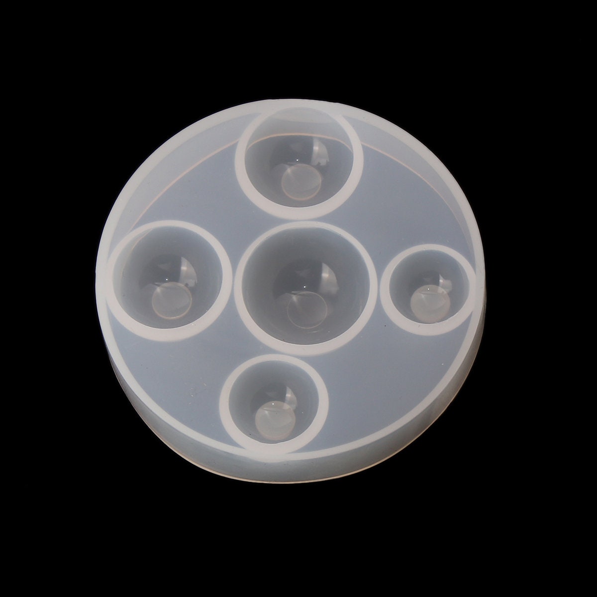 Large Hollow Dome Silicone Mold, Hollow Dome Silicone Mold (2 Cavity), Hollow Ball Mold, Flexible Half Sphere Mold, UV Resin Mold, Shaker Charm  Making