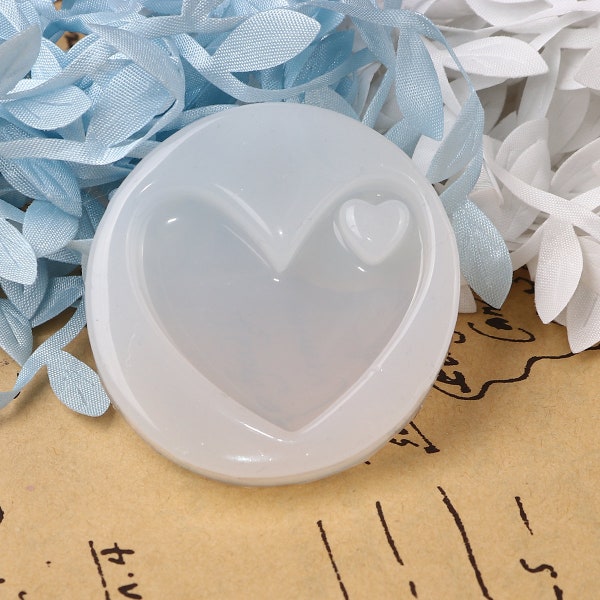 1 Resin Mold HEART Silicone Mold tol1081