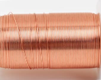 26ga COPPER CRAFT WIRE, Tarnish Resistant Craft Wire, wire wrapping, 26 gauge, 26 ga copper wire, 34 yards (102 feet) spool wir0048