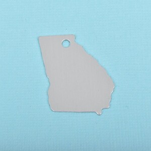 10 ALUMINUM MISSOURI State Stamping Blanks, Shape of State, Design Metal Stamping Blanks, 31x24mm, 20 gauge, msb0419
