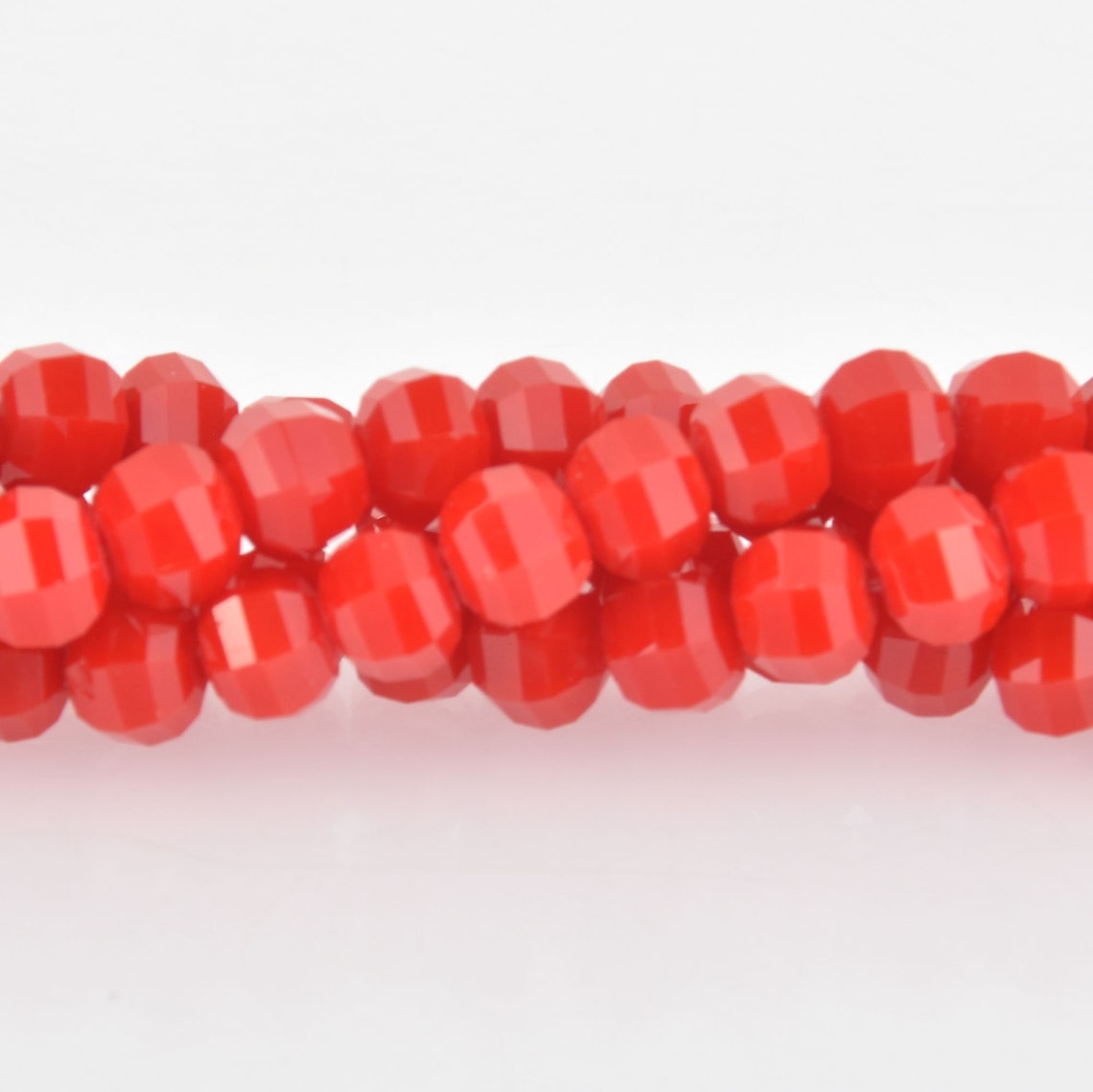 8mm Red Glass Crystal Beads Hexagon Rondelle Faceted x20 Etsy Italia
