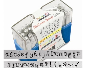 ImpressArt Metal Alphabet Letter Stamping Set,  3mm LOWERCASE BALLROOM BOOGIE Font tol0205