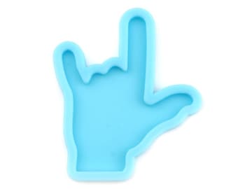 I LOVE YOU Sign Language Mold, Silicone Mold to make shape (2.75") reusable, tol1288