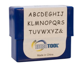 3mm SIENA UPPER CASE Font EuroTool Metal Alphabet Letter Stamping Set, tol0473