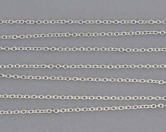 1 yard Dainty Stainless Steel Chain, Silver Cable Chain, fch1333a